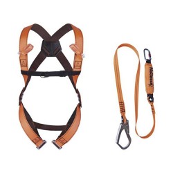 Harnais de sécurité avec absorbeur dénergie de longe S-M-L