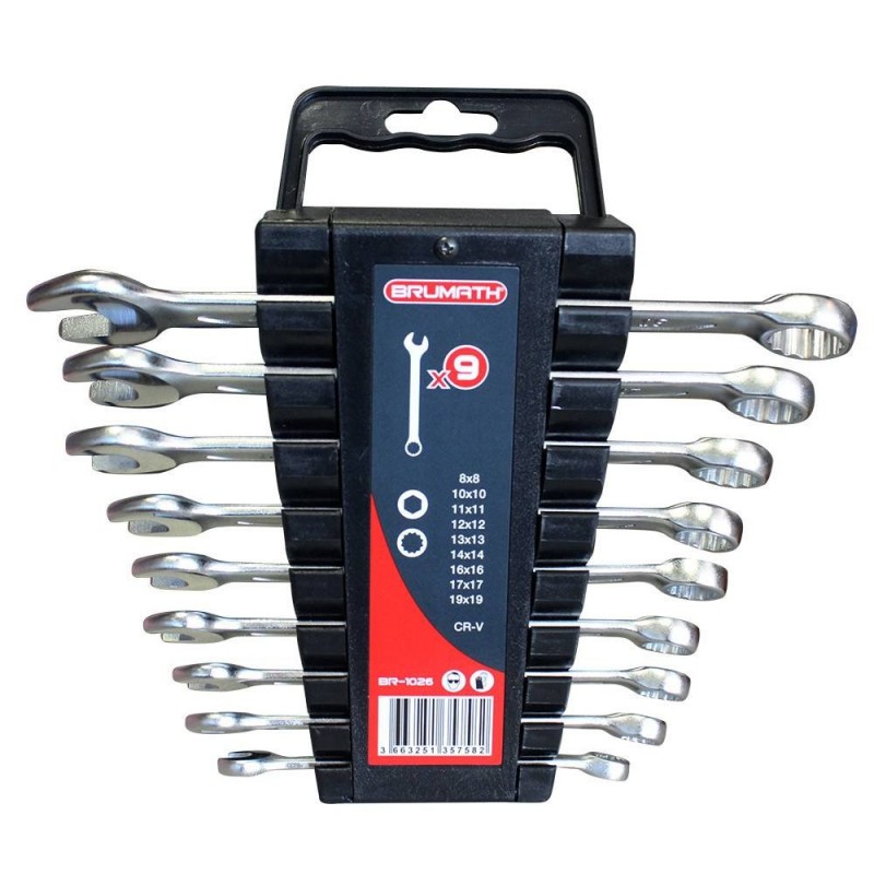 Jeu clé mixte Brumath de 8-19mm (9 clés)