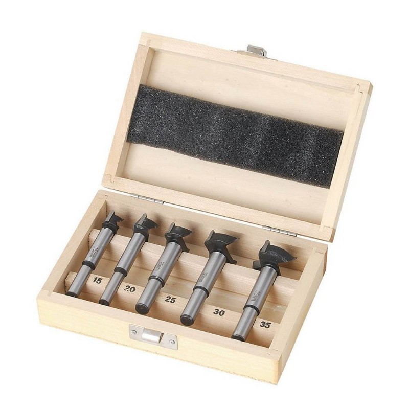 Coffret de 5 fraises bois 15 à 35mm