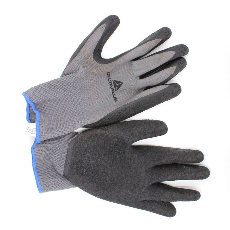 Gants PES enduit latex gris 9