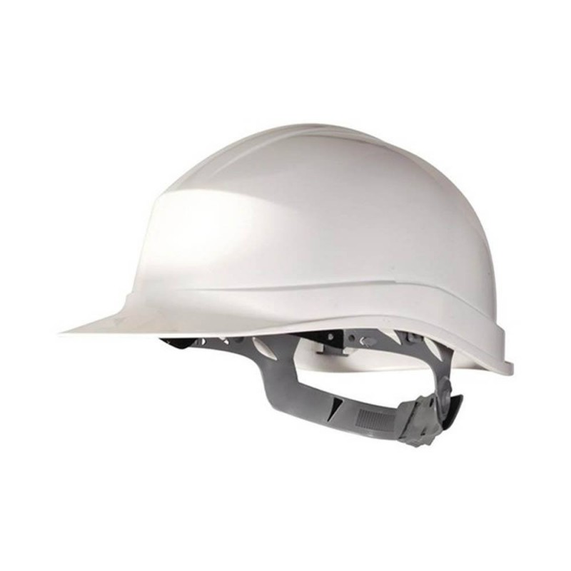 Casque de chantier serrage glissière zircon 1 blanc