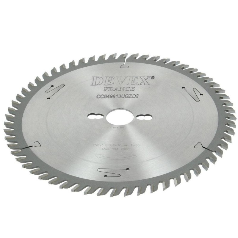 Lame de scie circulaire 250mm 60 dents pour bois