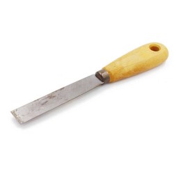 Couteau de peintre 2cm monture en bois UV6