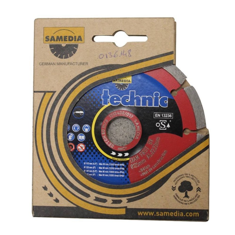 Disque diamant segments D125