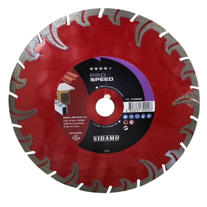 Disque diamant pro speed 230 mm