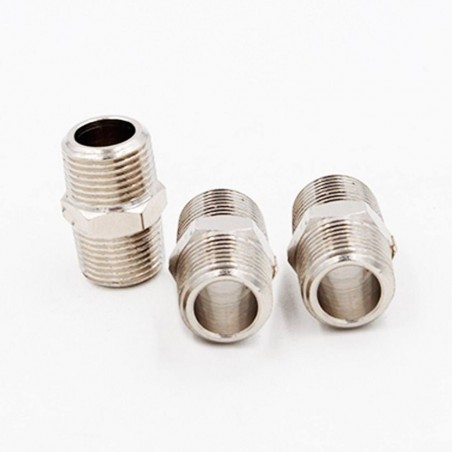 Mamelon double 3-8 con. acier zing