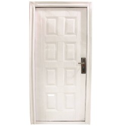 Porte metallique 2050x960 droite CREAM*