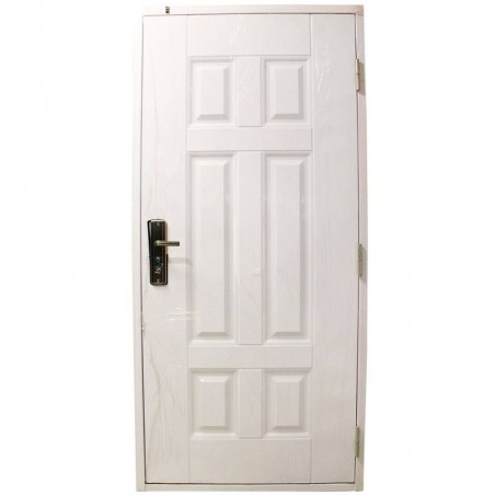 Porte metallique 2050x960 gauche CREAM*