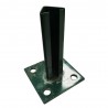 Base pour poteau D48mm vert