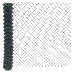 Grillage plastifié vert pour clôture simple torsion 2mx25m