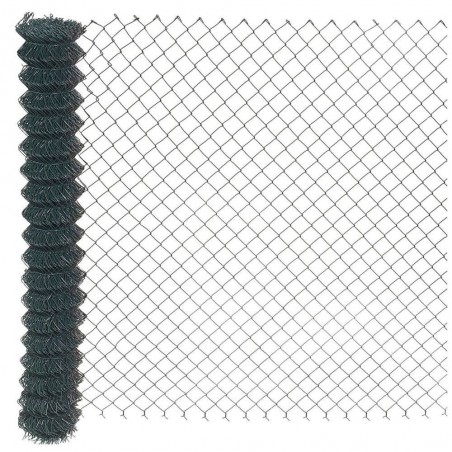 Grillage plastifié vert pour clôture simple torsion 2mx25m