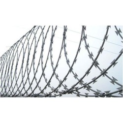 Rouleau de fil barbelé concertina rasoir 6m