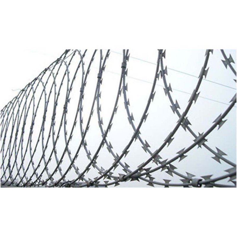 Rouleau de fil barbelé concertina rasoir 6m