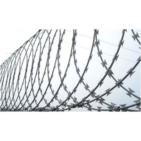 Rouleau de fil barbelé concertina rasoir 6m