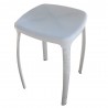 Tabouret plastique blanc 28*28*45cm