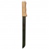 Machette droite 51cm manche en bois