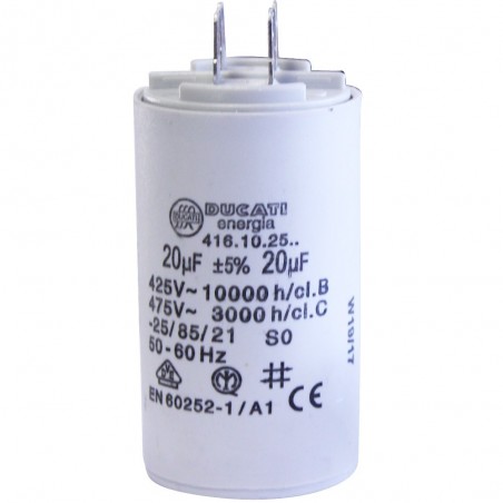 Condensateur broches 20µF-450V