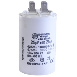 Condensateur broches 25µF-450V