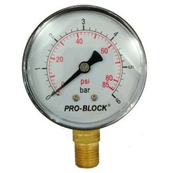 Manometre radial D63mm-0/6 bar MR6 -  - meilleure qualité