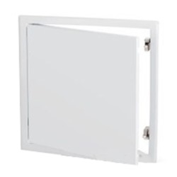 Trappe métallique laquée blanc 500x500