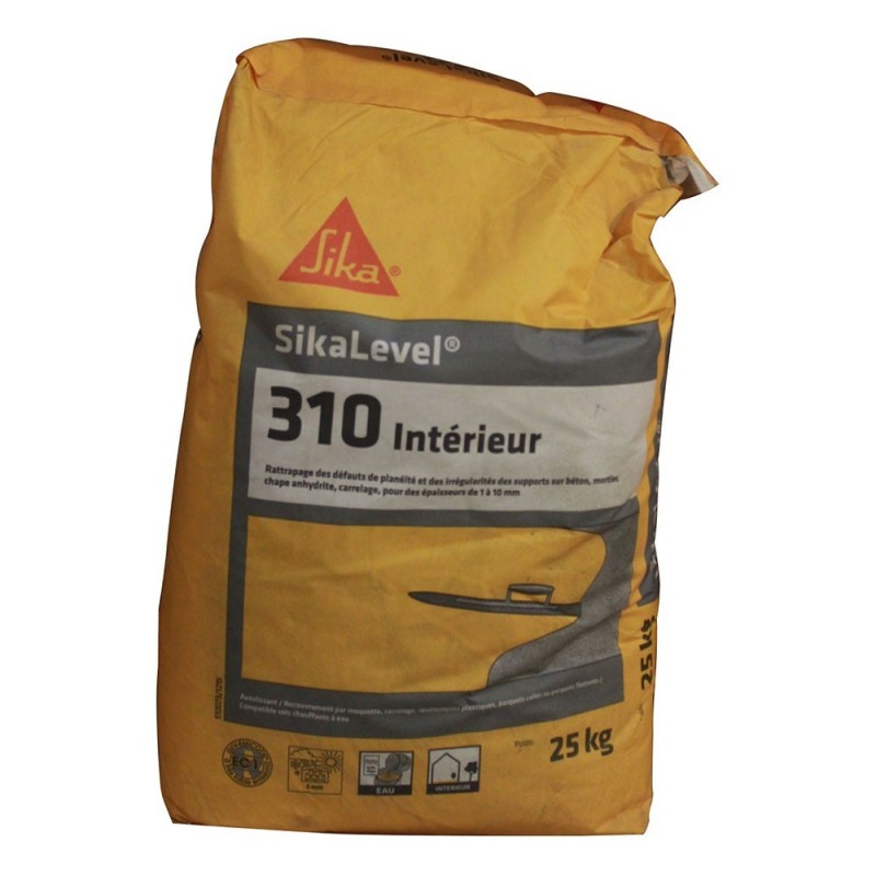 Enduit de ragréage P3 Sika level 310 sac 25kg