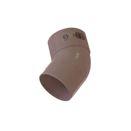 Coude 45° d80mm blanc