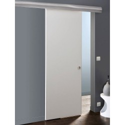 Porte en applique avec bandeau gris (kit complet)