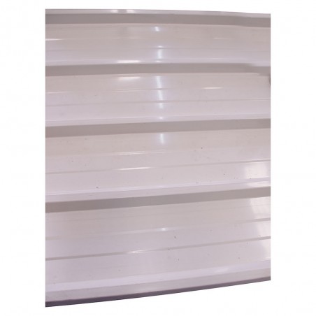 Tôle prélaquée blanche 60-100 double face (AZ 150)