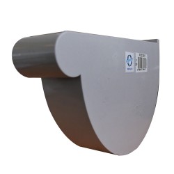Fond de gouttière droite PVC