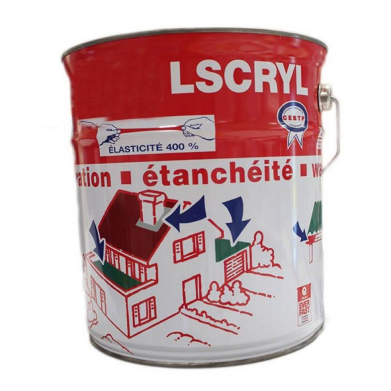 Lscryl liquide étanchéité blanc 6kg FT -  - meilleure qualité