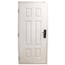 Porte metallique 2050x960 droite CREAM