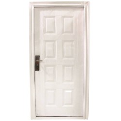 Porte metallique 2050x960 gauche CREAM*