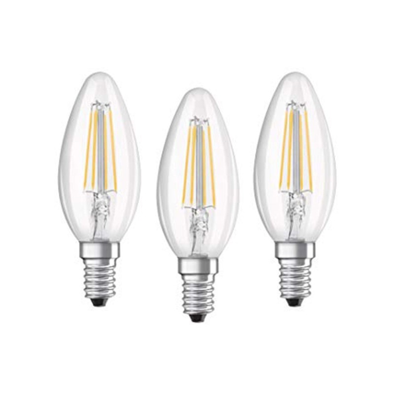 Lot de 3 lampes Led E14 4W-827 Basecla