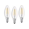 Lot de 3 lampes Led E14 4W-827 Basecla