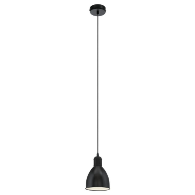 Lampe en suspension PRIDPY noire-blanche H1100 E27 60W