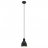 Lampe en suspension PRIDPY noire-blanche H1100 E27 60W