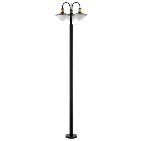 Lampadaire Sirmione noir-doré 60 W