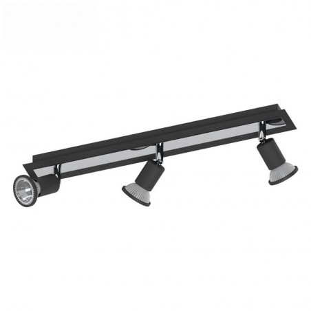 Spot led noir à 3 lampes Sarria 5W