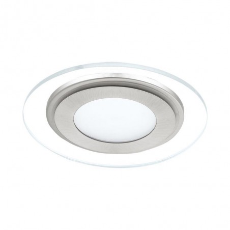 Spot encastrable rond D97mm Pineda 1 en acier chromé IP44