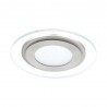 Spot encastrable rond D97mm Pineda 1 en acier chromé IP44
