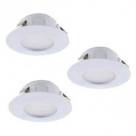 Lot de 3 spots ronds blanc Pineda