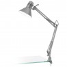 Lampe de bureau àpince FIRMO en acier argent lE27 60W H730