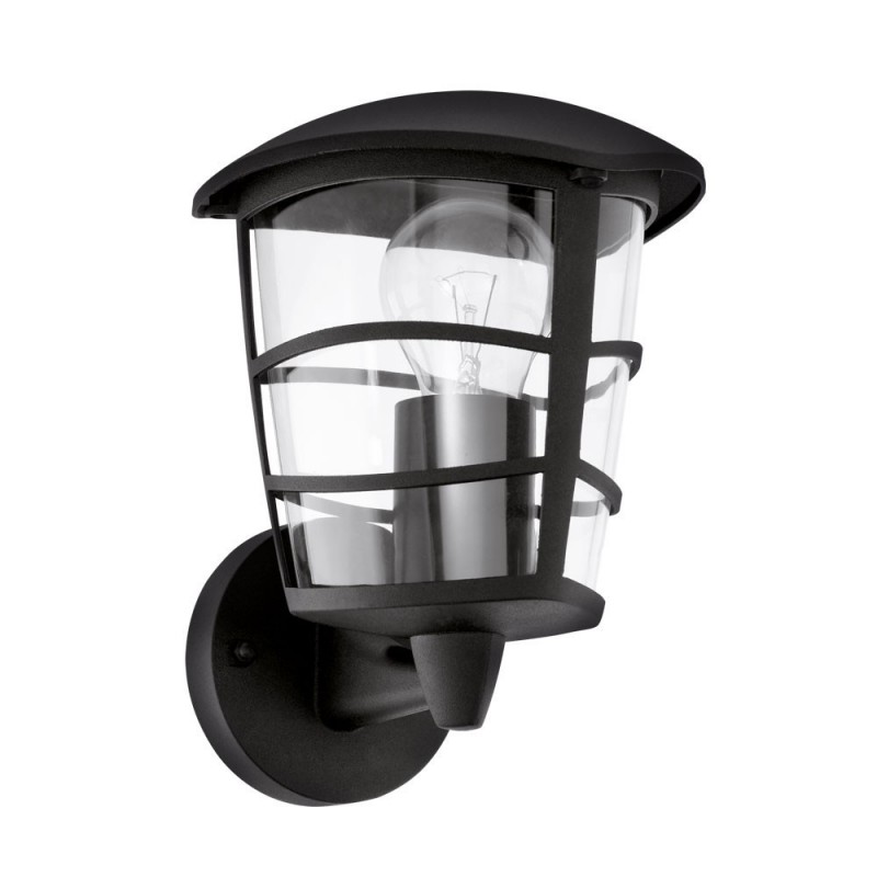Applique murale extérieur noir Aloria E27 60W