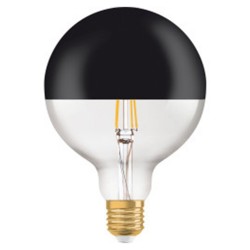 Ampoule Led déco miroir noir E27 7w 8278 220-240V