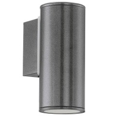 Applique mono éclairage anthracite Riga GU10 3W IP44-