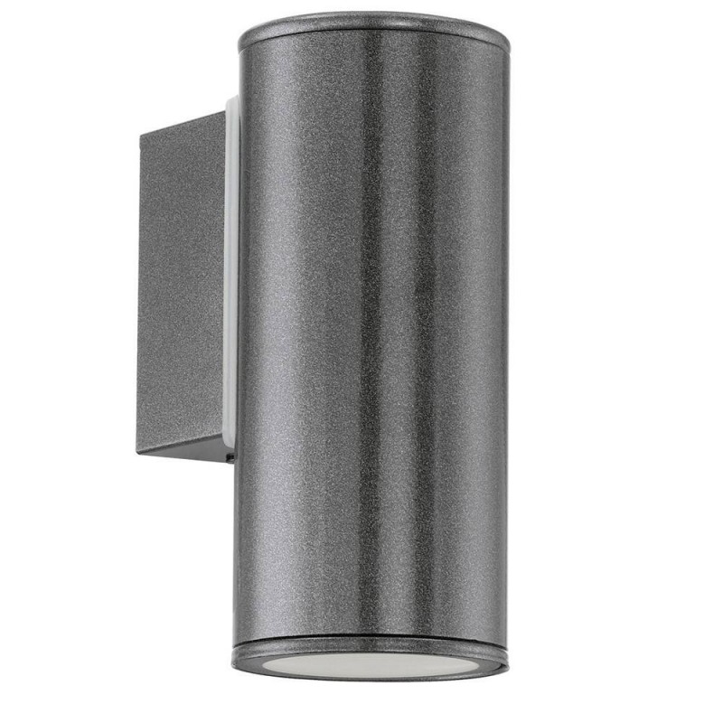 Applique mono éclairage anthracite Riga GU10 3W IP44-