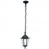 Suspension noir lanterne 4 E27 900 mm IP44
