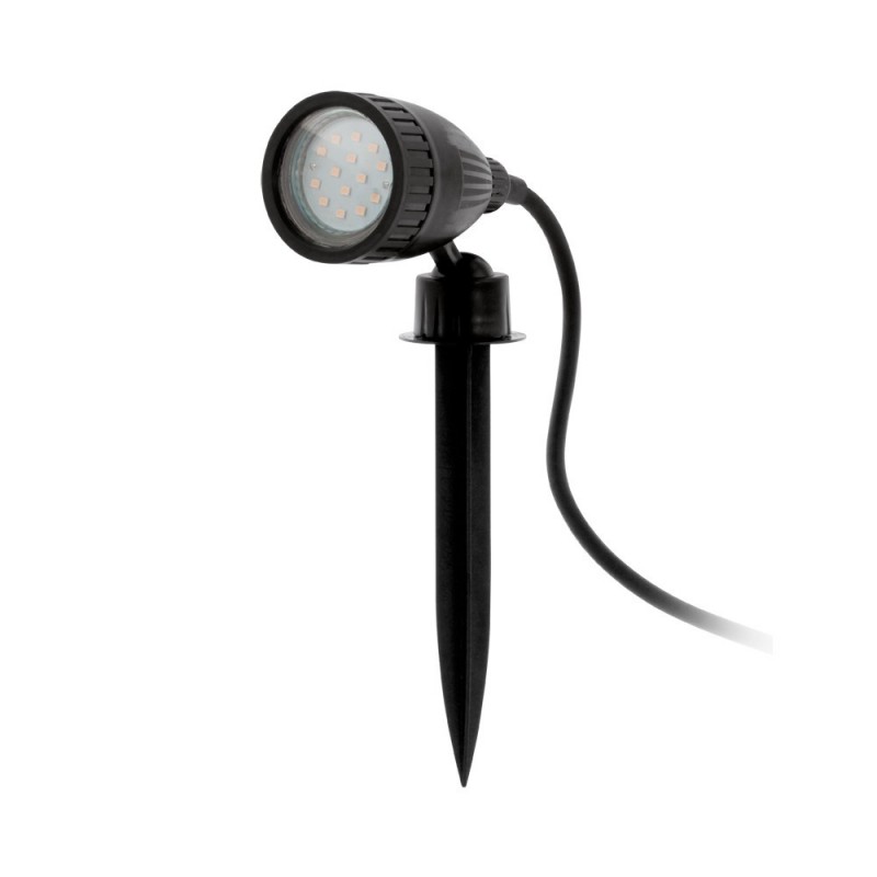 Spot sol à piquet Nema 1 noir GU10 3w