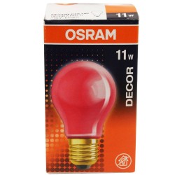 Lampe incandescence rouge11W-E27-240V