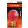 Lampe incandescence rouge11W-E27-240V